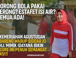 Wabup Sidoarjo Mimik Idayana Meriahkan HUT RI ke-80, Gelar Lomba Unik Berhadiah Jutaan Rupiah