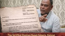 Tiga Sertifikat Disomasi Bupati Sidoarjo, Rahmat Muhajirin Tegaskan Sudah Jadi Barang Bukti Mabes Polri
