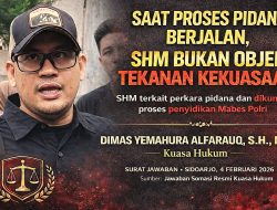 Jawaban Somasi Bupati Sidoarjo, Kuasa Hukum Rahmat Muhajirin Tegaskan SHM Terkait Perkara Pidana di Mabes Polri